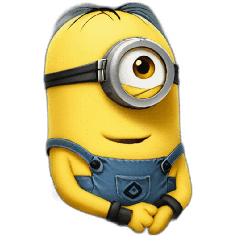 minion cute hugging log emoji