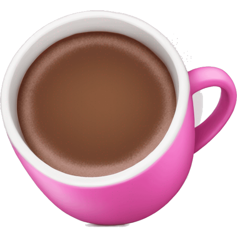 Pink hot coco mug  emoji