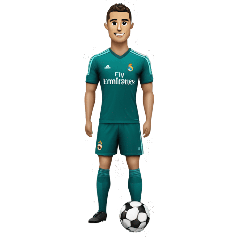 Cristiano Ronaldo avec un maillot du réal Madrid  emoji