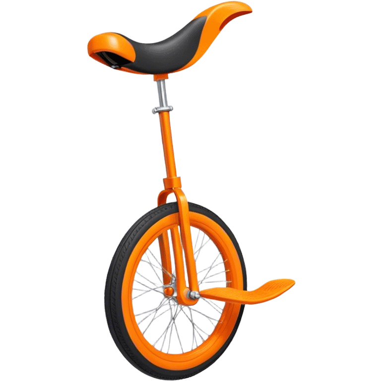 An orange unicycle emoji