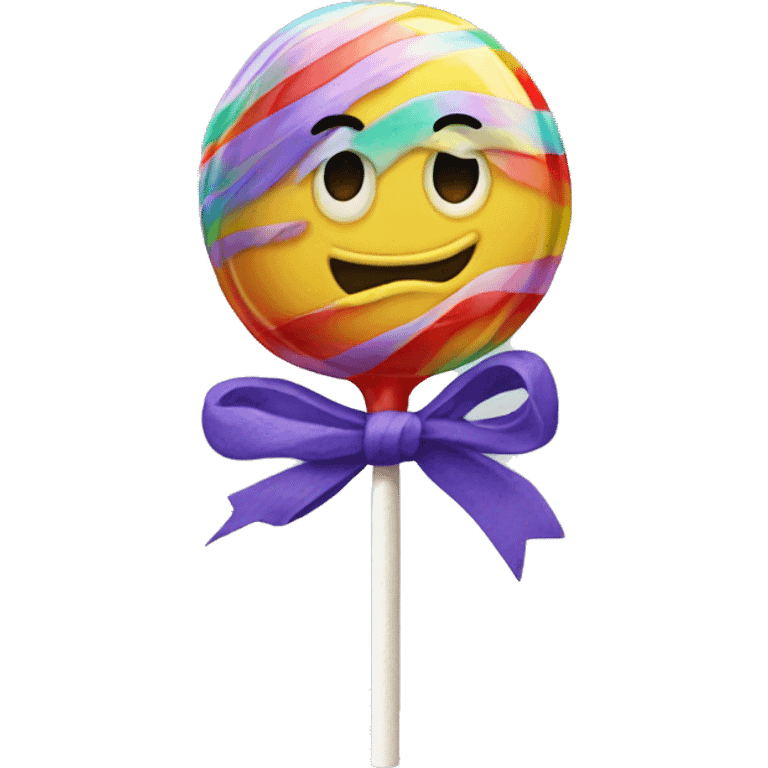 New Year's lollipop emoji