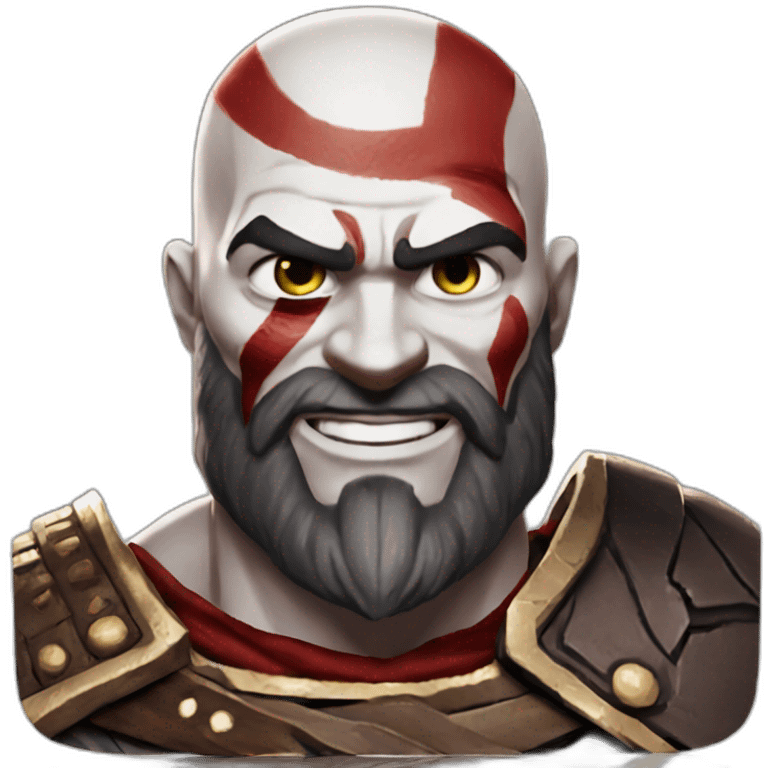 kratos god of war smile  emoji