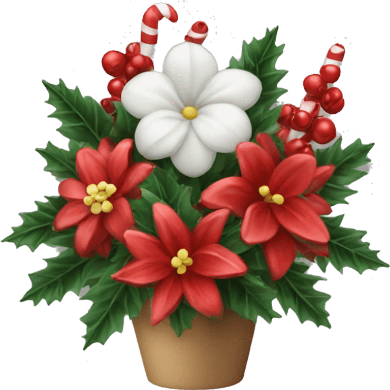 Christmas flower arrangement  emoji