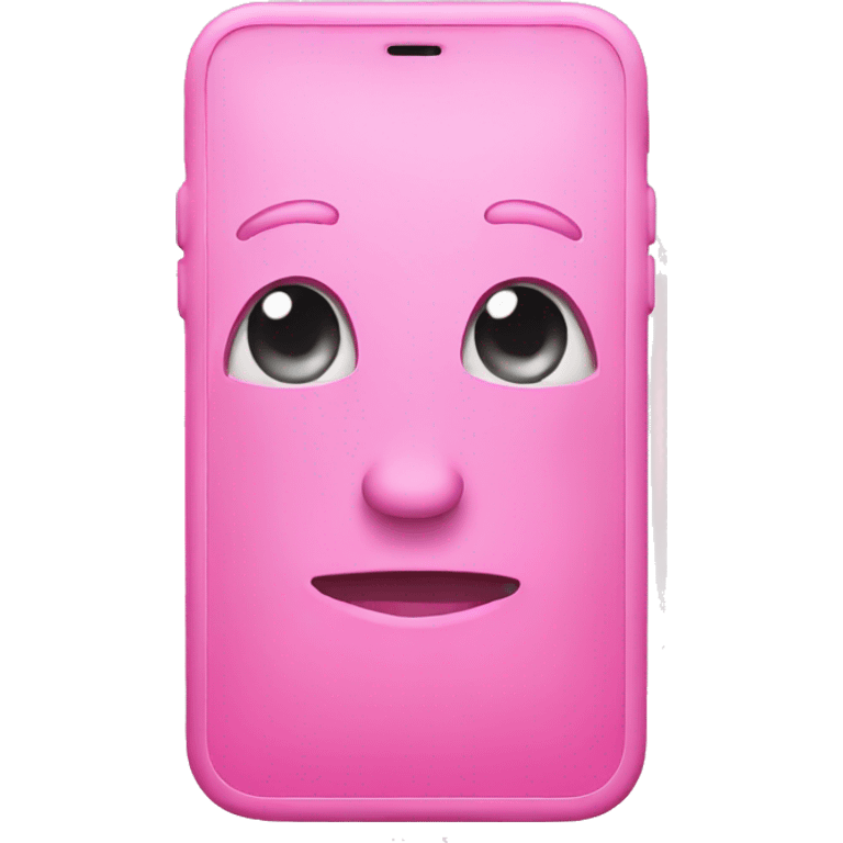 Pink iPhone emoji