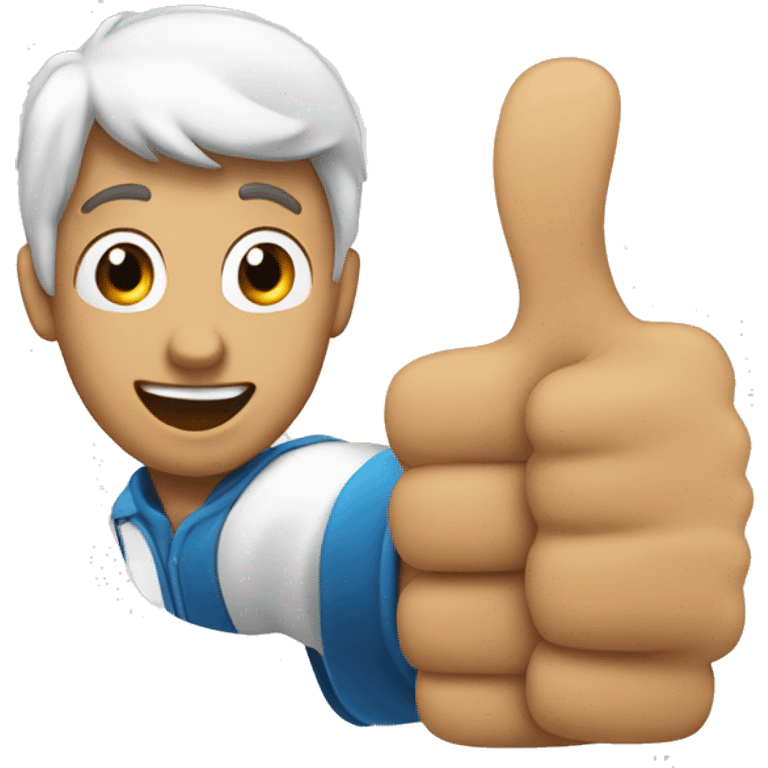 Ishow speed doing the thumbs up gesture emoji