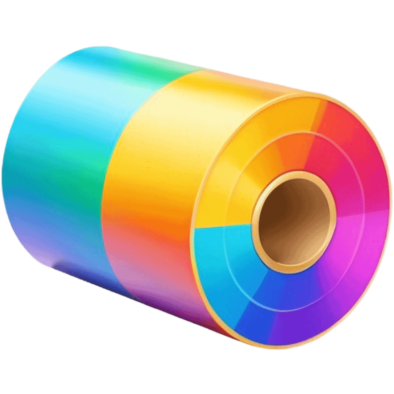 psychedelic colored film roll emoji