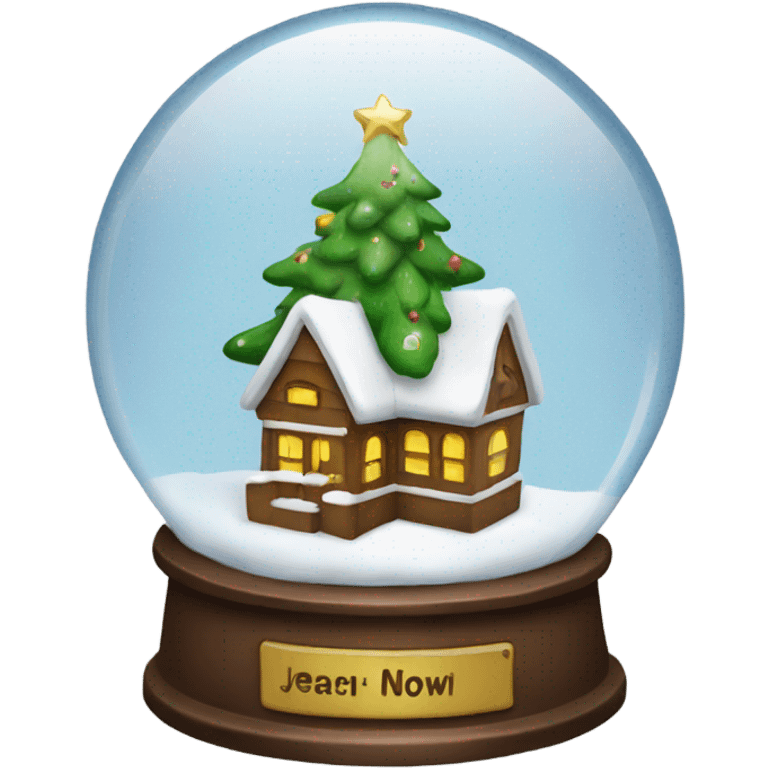 Christmas snowglobe emoji