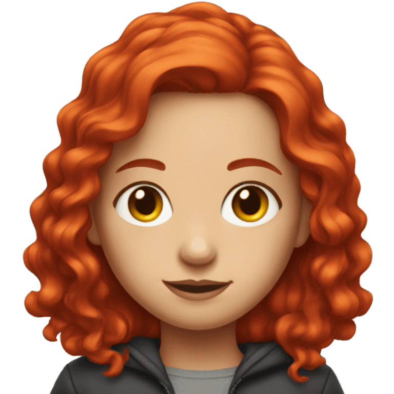 girl with red hair portrait emoji