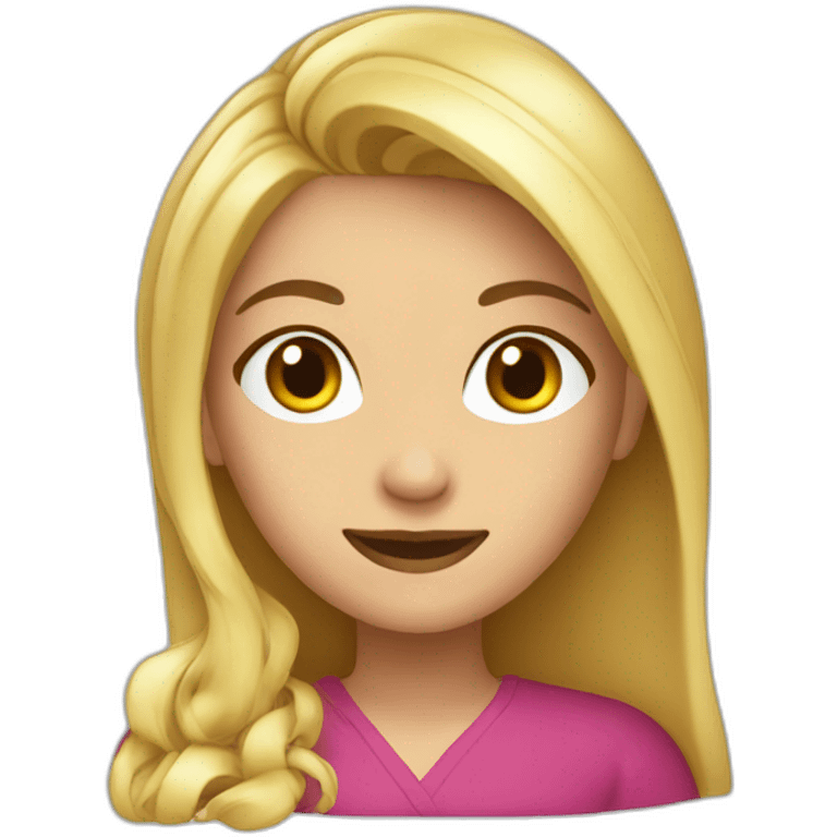 Cocinera rubia emoji