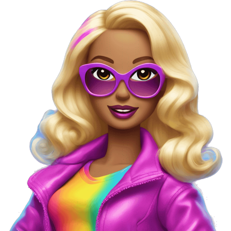 Lisa frank barbie emoji