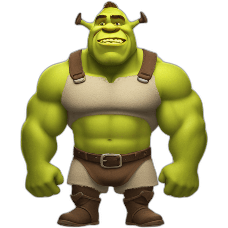 Shrek Bodybuilding emoji