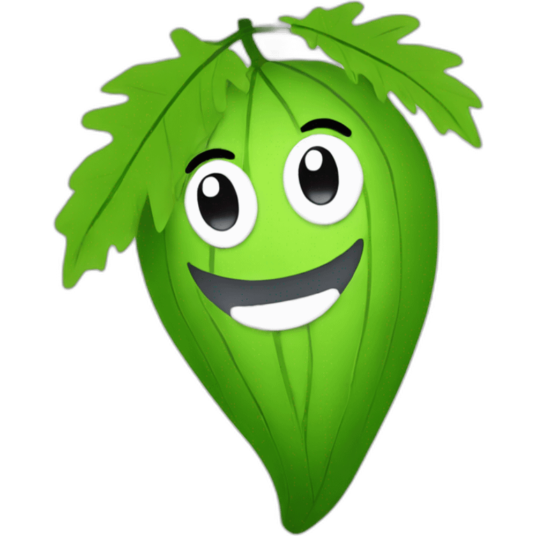 Leafy from bfdi emoji