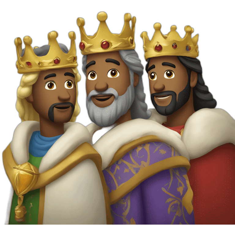 the three kings chritsmas emoji