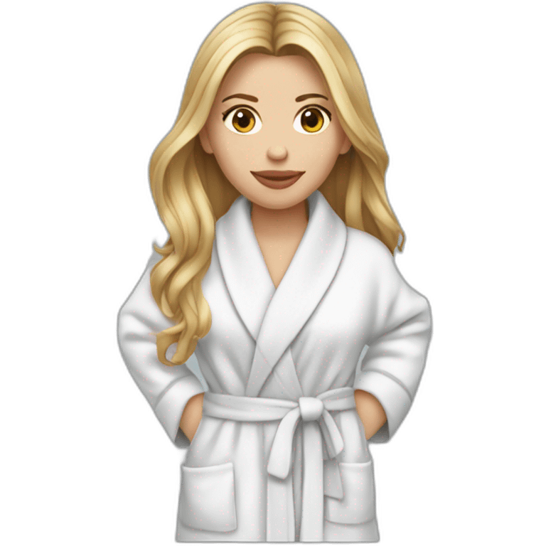 scarlett johansson long hair bathrobe emoji