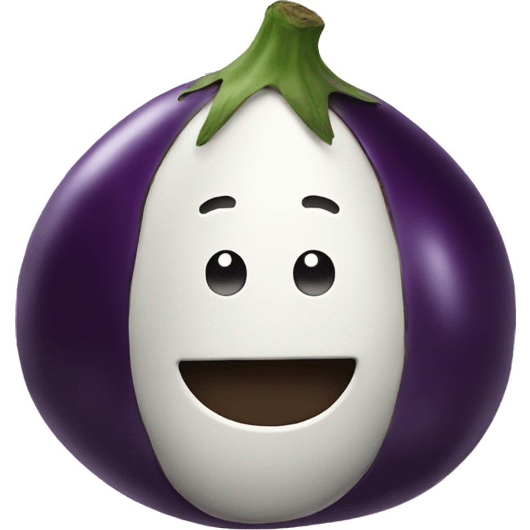 Holding an eggplant  emoji