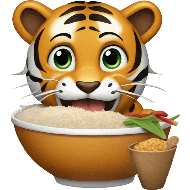 tiger eating chipotle emoji