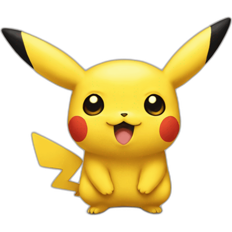 pikachu with posterior cheeks emoji