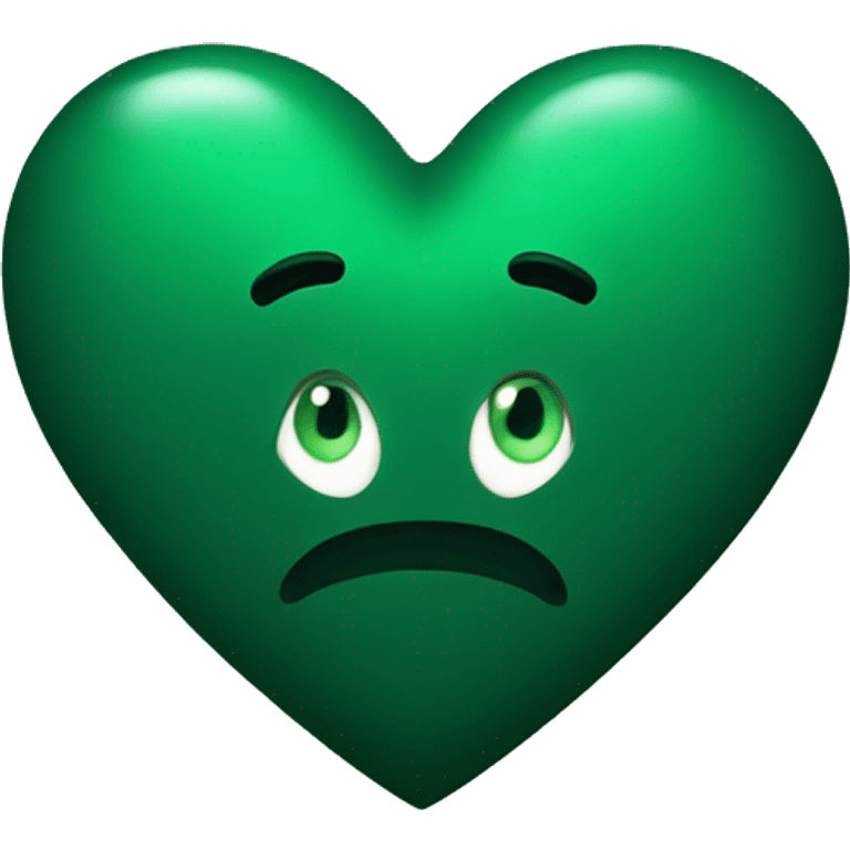 dark green heart emoji