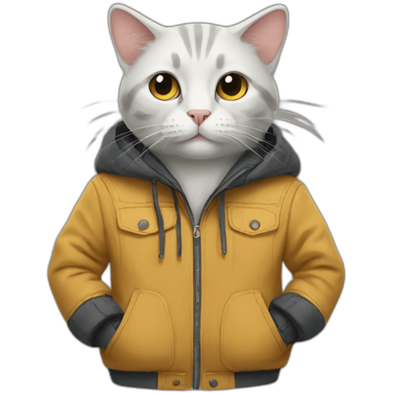 Cat in a Jacket emoji