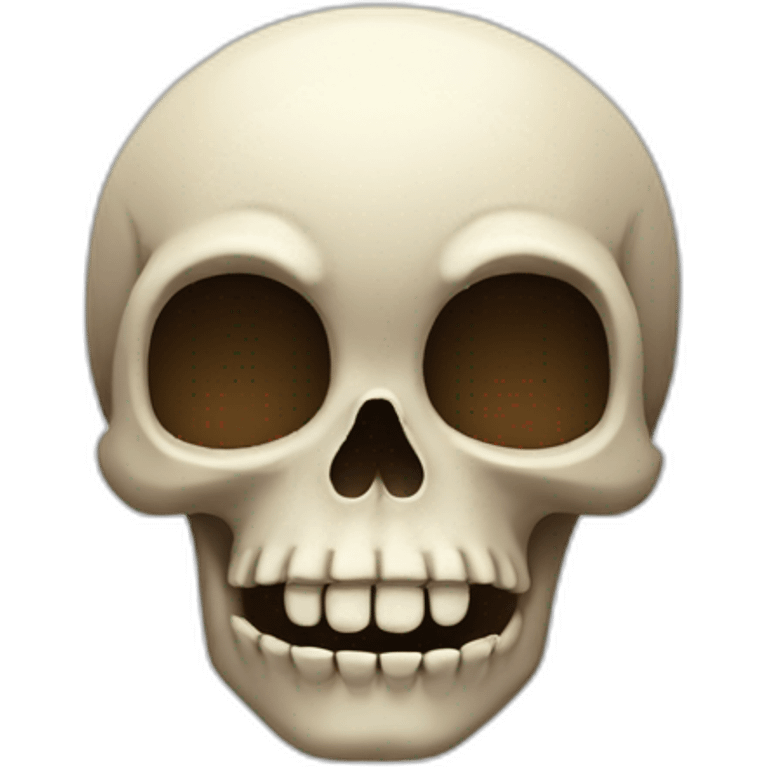 A skull that’s winking emoji