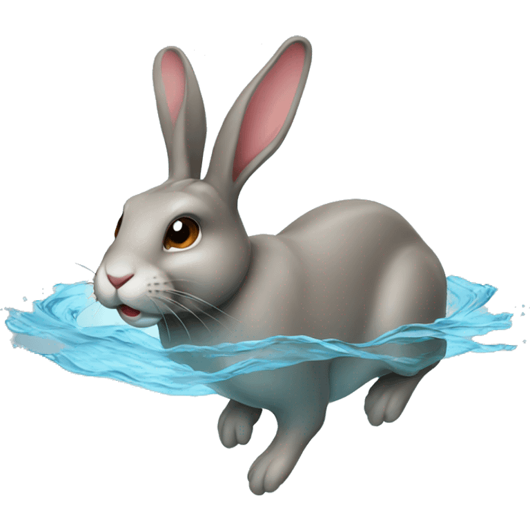 SWIMMING RABBIT emoji