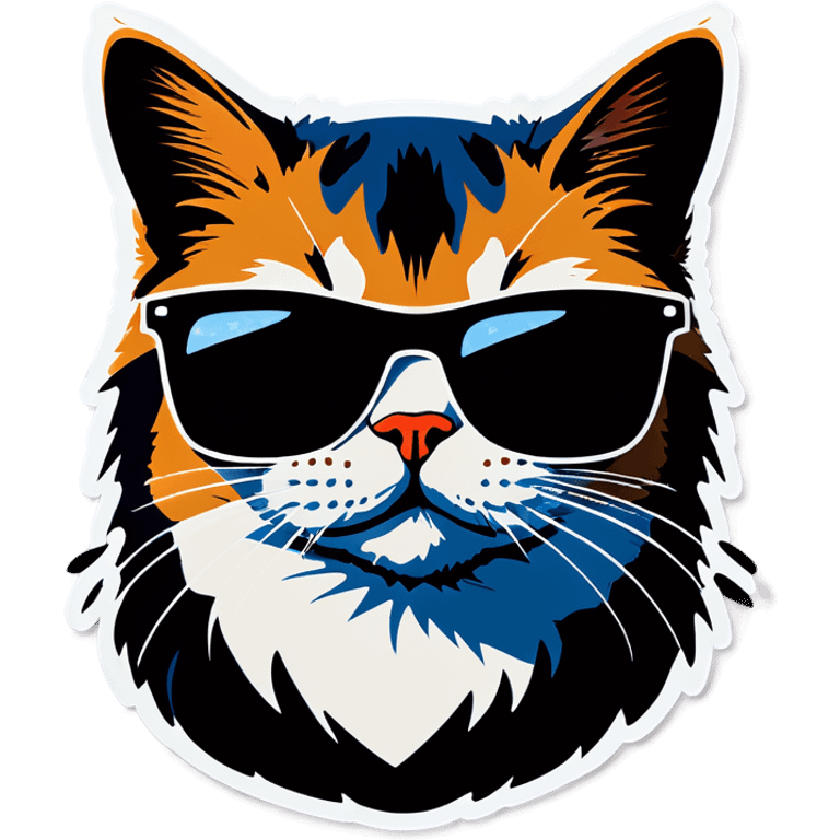 Cat with sunglasses emoji