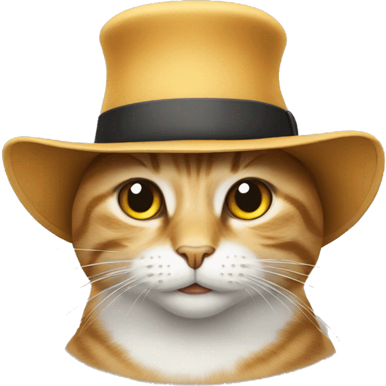 a cat with a hat emoji