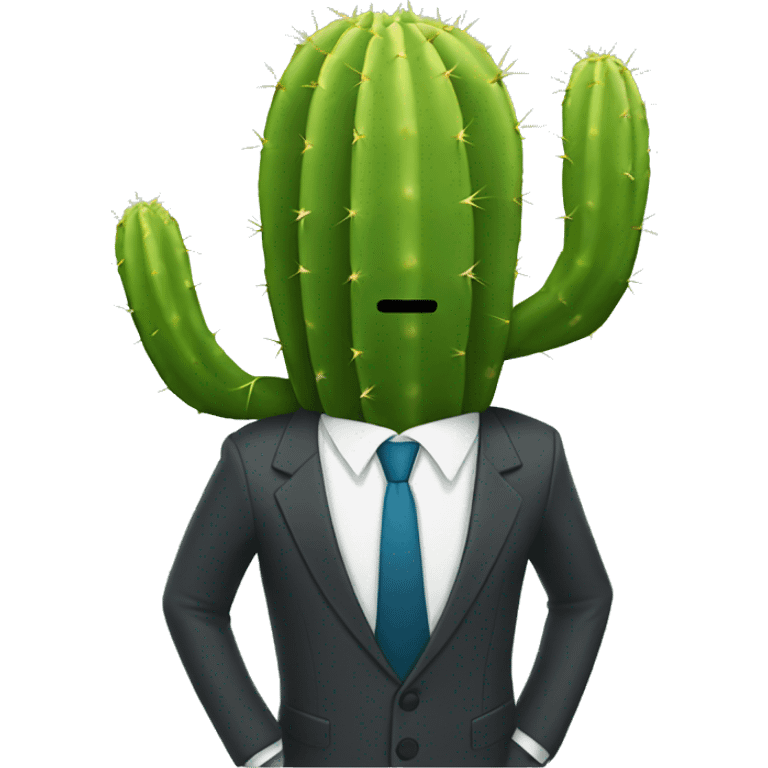 Cactus in a suit emoji