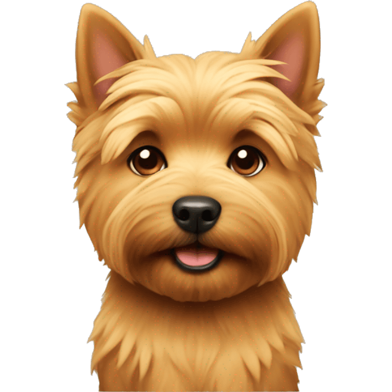 cute emoji of norwich terrier dog emoji