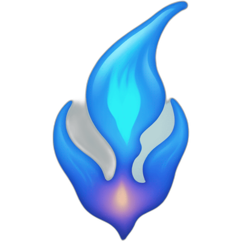 Blue flame emoji