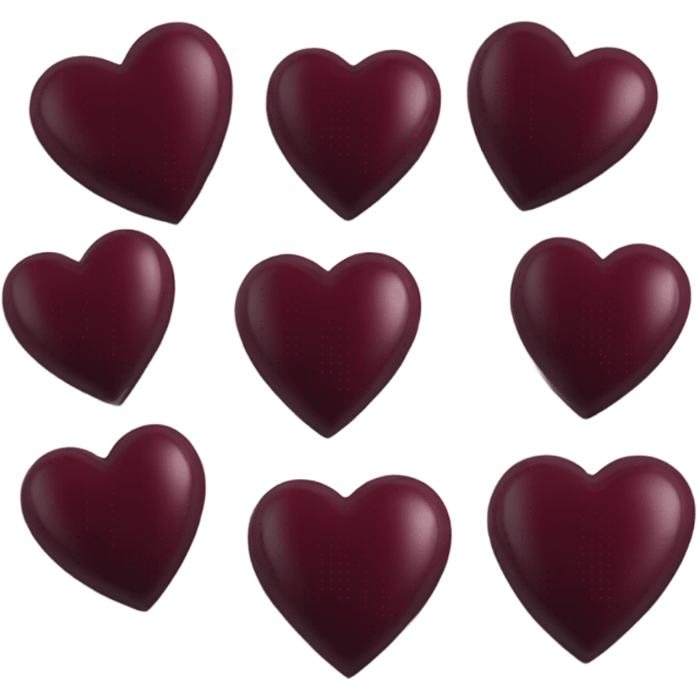 burgundy heart emoji