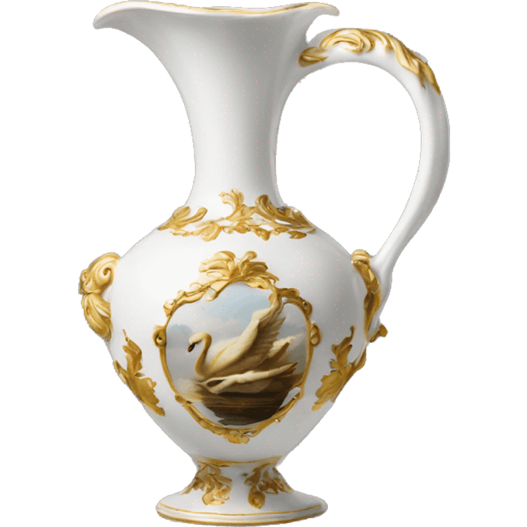 swan roccoco vase emoji