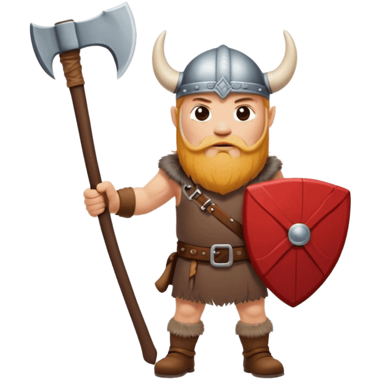 Danish Viking with an ax in his hands emoji