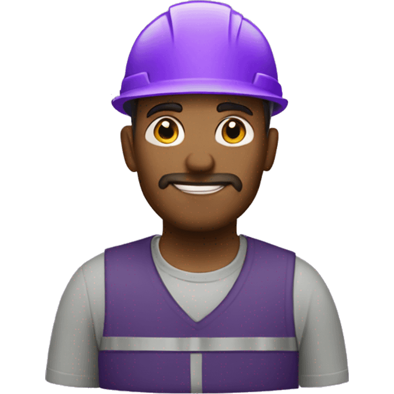 Purple contractor emoji