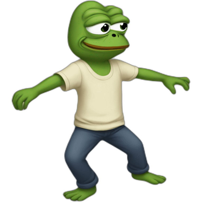 sad Pepe dancing emoji