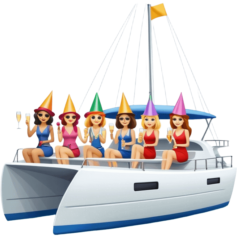 Catamaran bachelorette  emoji