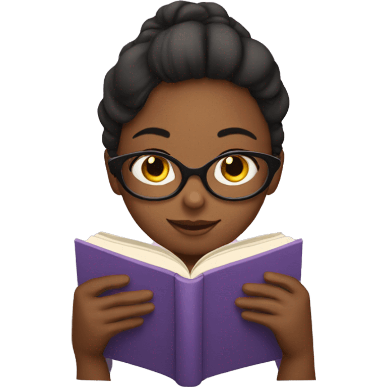 Girl reading a book emoji