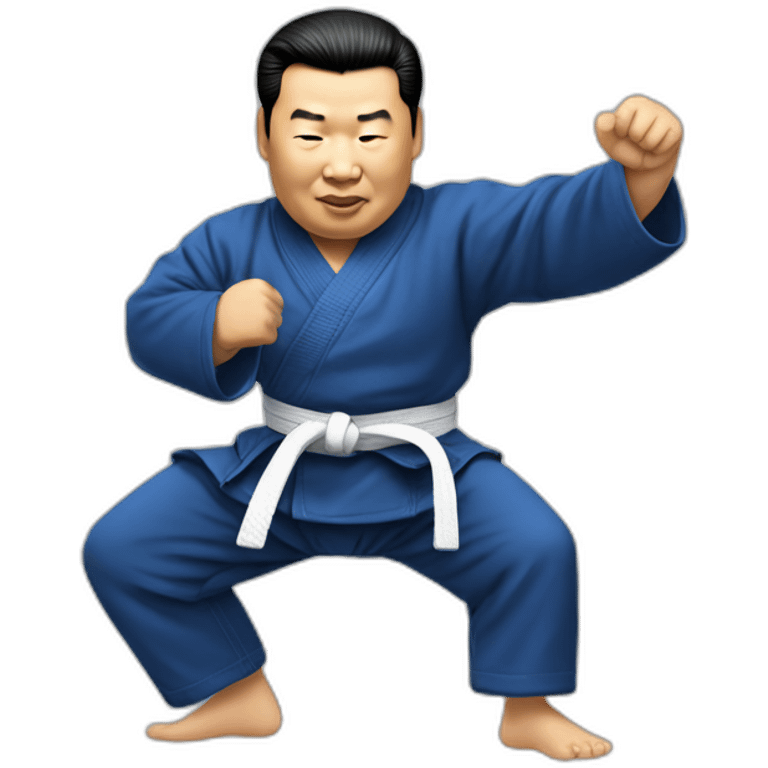 Xi Jinping doing jiu jitsu emoji