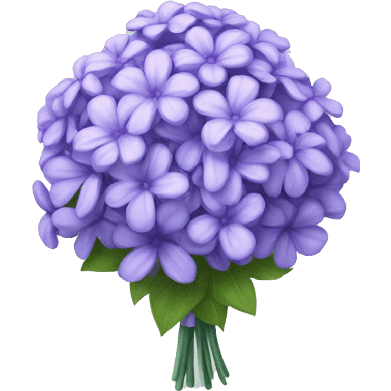 Blue big bouquet lilac flower emoji