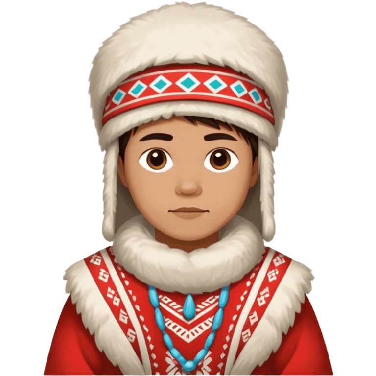 full scale standing  greenland citizen traditional outfit  emoji