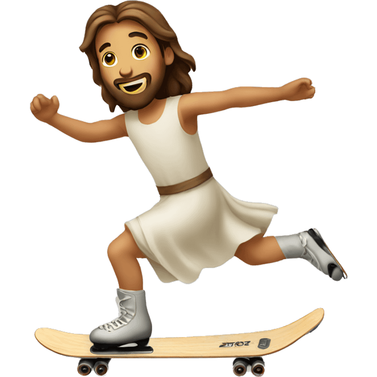 Jesus skating emoji