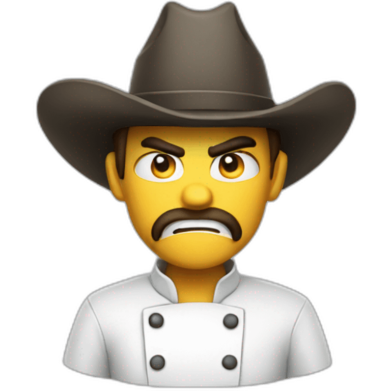 chef cowboy angry emoji