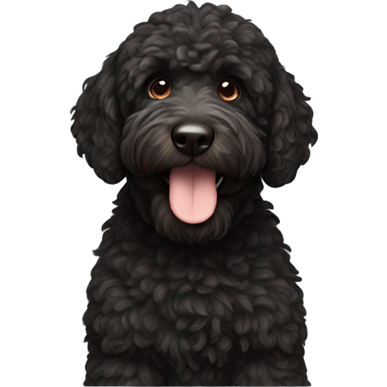 black Berndoodle with brown snout emoji