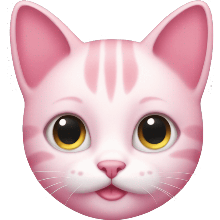 Pink cute cat  emoji