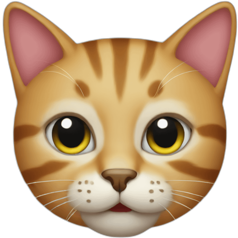 Cat apple emoji