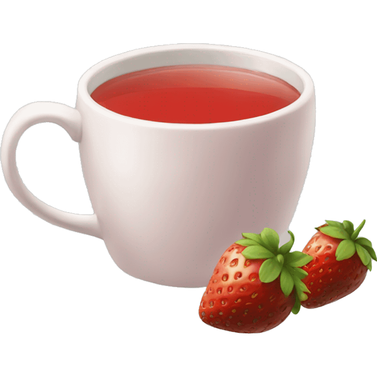 strawberry tea emoji