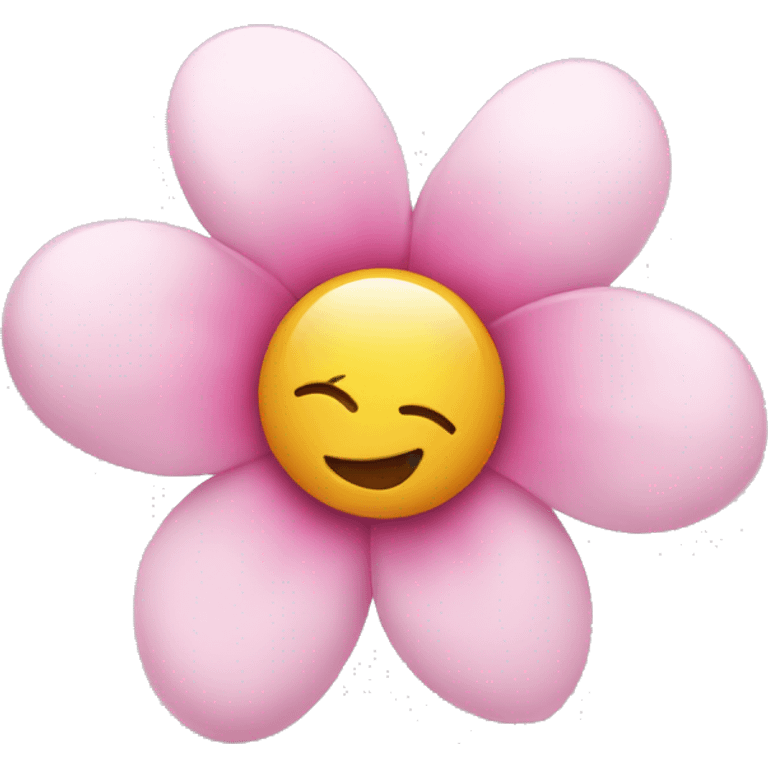 2d whit pink flower emoji