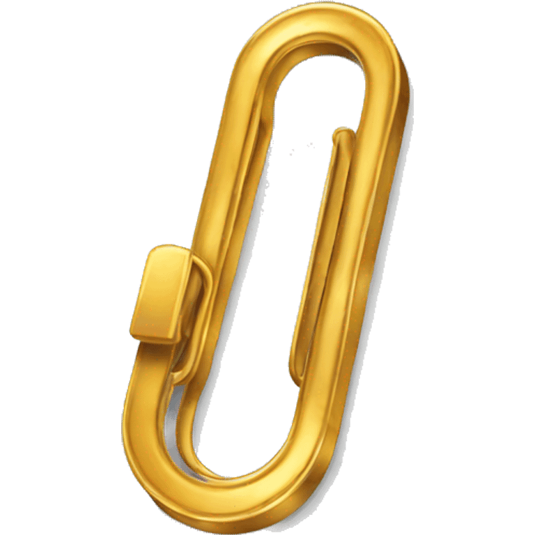 golden paper clip emoji