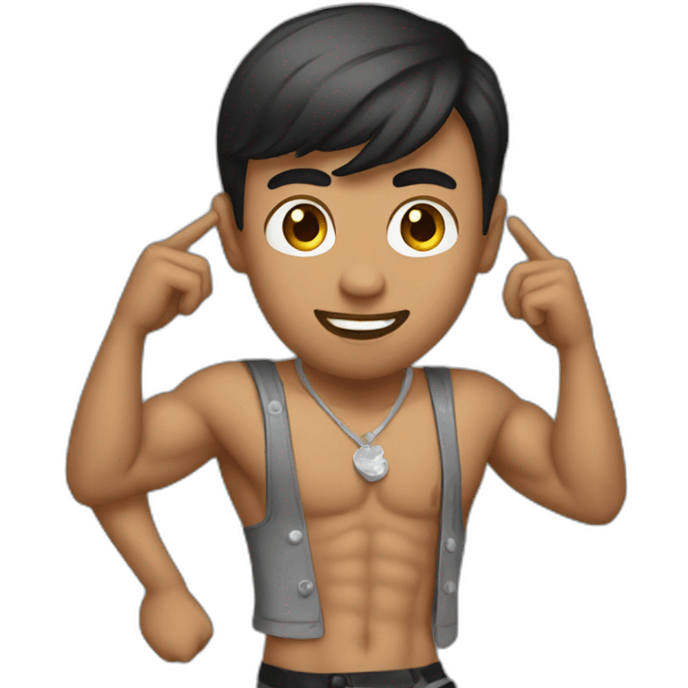 Male stripper emoji