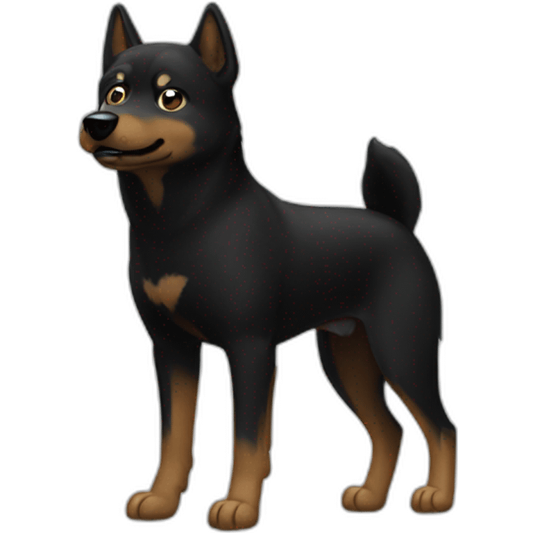 Black-doge emoji